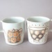 porcelain cup with translucent bottom