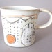 SPRING CLEARANCE SALE - porcelain cup with translucent bottom