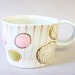 RESERVED for MaryAnne - porcelain cup with translucent bottom