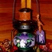 Hand Painted Halloween Scene Glass Globe Lantern.....OFG Team