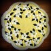 Hand Stitched 15" APPLE BLOSSOMS Wool-Felt Penny Rug-Tablemat