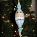 Hand Painted Folk Art Wooden Santa Ornament