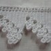 Vintage Linen Runner with Crocheted Edging