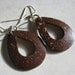 Coconut Shell Dangle Earrings