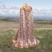 Cloak with Animal Print - Hooded Cape - Costume Halloween Burning Man Reign Harry Potter