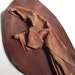 Vintage Signed Leather Wall Art - Italy, 1940s Madonna