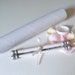 Mailing tubes for scroll invitations with small finials, set of 5