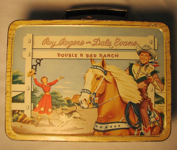 Original ROY ROGERS and Dale Evans Lunch Box 1953 Vintage