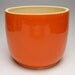 pottery planter ceramic pottery Orange Stoneware plant pot 6 1/2 x 4 1/2 Erp 20 Free Shipping