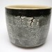 Pottery Planter succulents planter cactusplanter Black and Off White 5 x 4 Scp 24 Free shipping