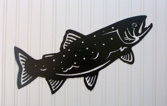 Trout Silhouette Wall Hanging