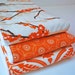 AVIARY ..........Set of (3) very ABSORBENT BURP cloths........out of print 100% cotton fabric.......very handy baby gift