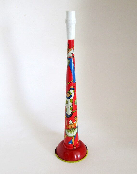 Vintage Metal Party Horn Noisemaker