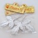 SALE Vintage Millinery Silver Foil Leaves Old Store Stock Set of 18