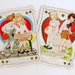 SALE Vintage Valentines Day Greeting Card Lot of 2 Children Flowers Hearts