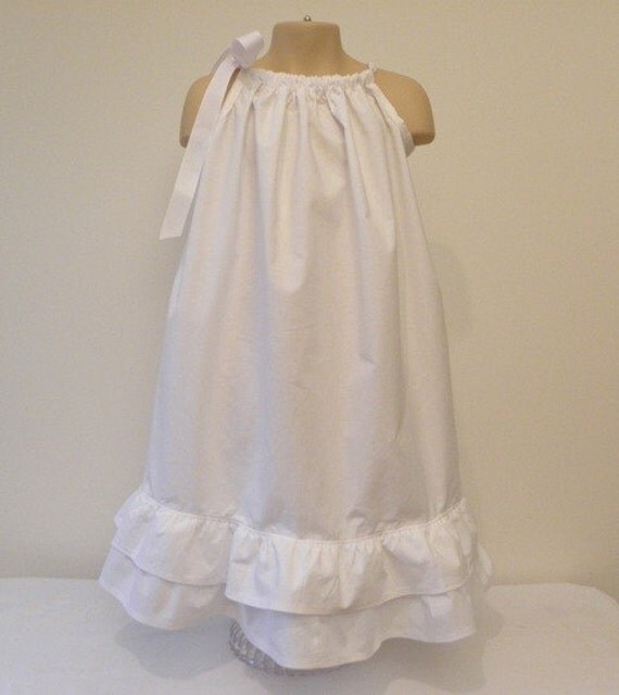 Double Ruffle Pillowcase Dress Made to Order perfect for