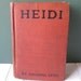 Vintage Heidi 1919 by Johanna Spyri Book