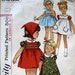 Vintage Girls Dress Pattern With Scarf- Pinafore And Optional Smocked Yoke circa 1960s Sz 1 Simplicity 6232