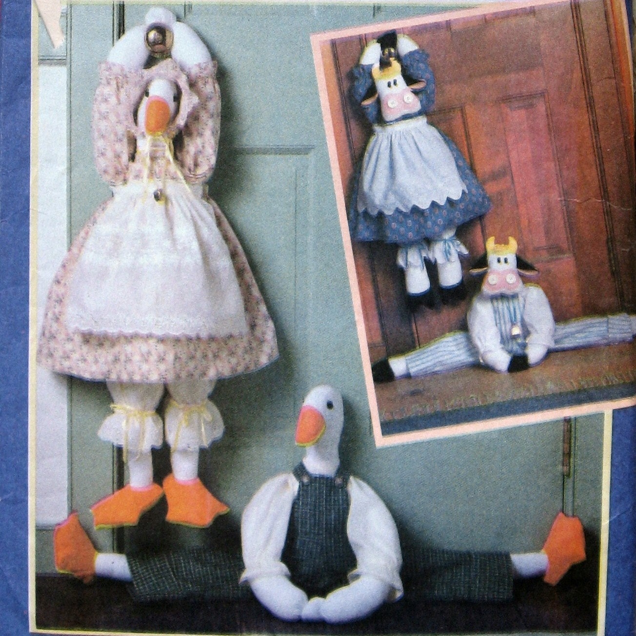 Whimsical Animal Door Draft Stoppers Craft Pattern UNCUT