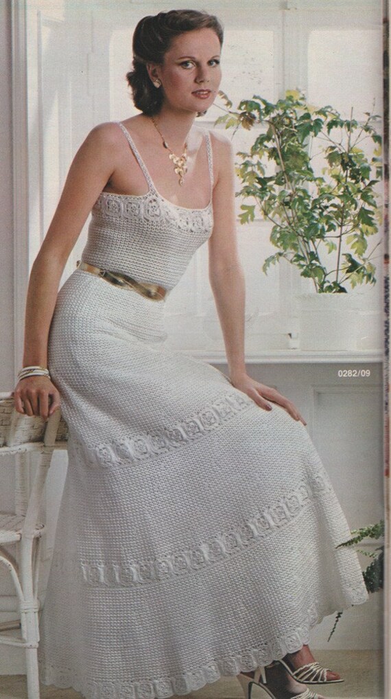 Anna Burda Knitting and Needlecrafts Feb 1982 Crochet Wedding