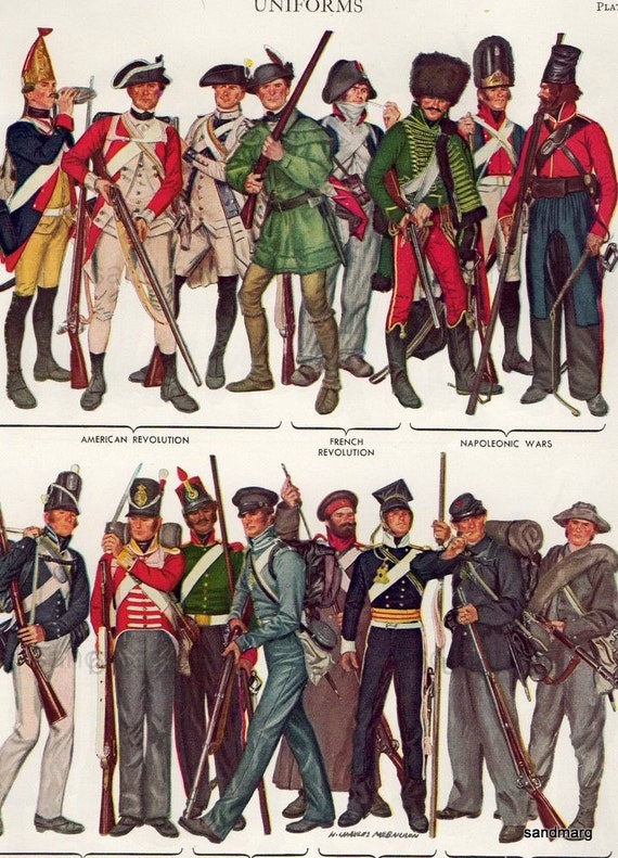 Vintage Uniforms American Revolution to Second World by sandmarg