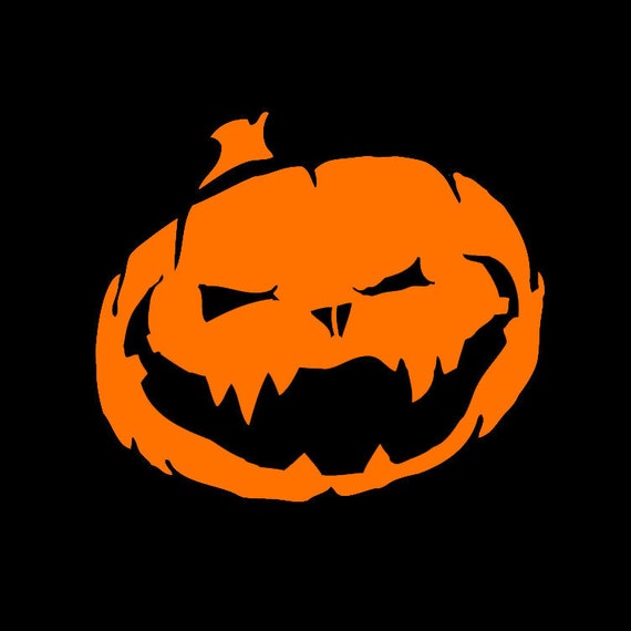 Jack-O-Lantern Spooky Horror Vinyl Decal