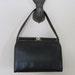 1960s Iconic Coblentz Black Leather Kelly Bag