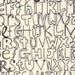 Summersville---Metro Novelty Alphabetty in Black---1 yard--Lucie Summers for Moda Fabrics
