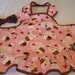 Cupcake toddler apron with matching headband handmade