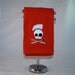Embroidered Red Kitchen Dish Towel - Skull Chef