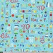 What A World Hello Turquoise - Clearance 1/2 Yard