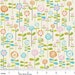 Deena Rutter for Riley Blake White Happier Garden - Clearance 1 Yard