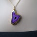 Orchid Pink Agate Slice Gold Necklace by irisjewelrydesign, Fall Fashion
