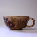 Vintage McCoy Large Floral Soup Cup in Brown with Roses