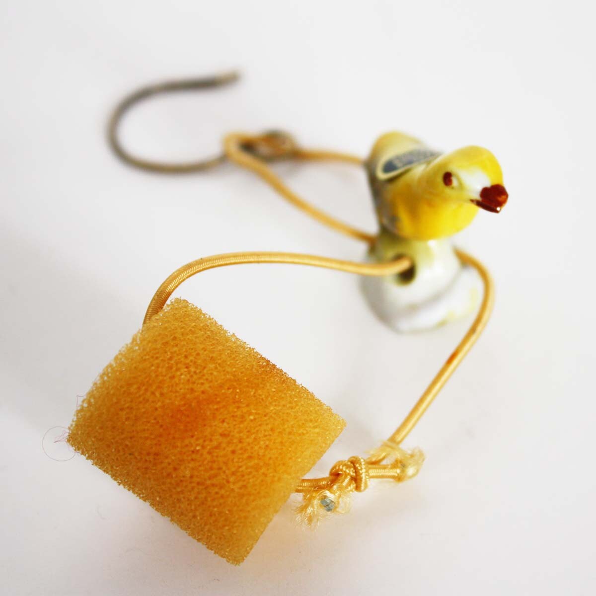 Vintage Porcelain Bird Tea Pot Drip Catcher