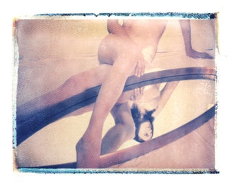 11x14 polaroid transfer of "her in june or july"- signed by artist