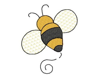 Bee Mini Gone BIG Embroidery Design INSTANT DOWNLOAD