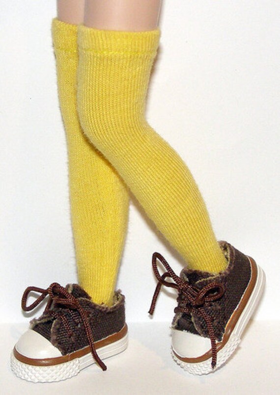 Tall Yellow Socks For Blythe...One Pair Per Listing...