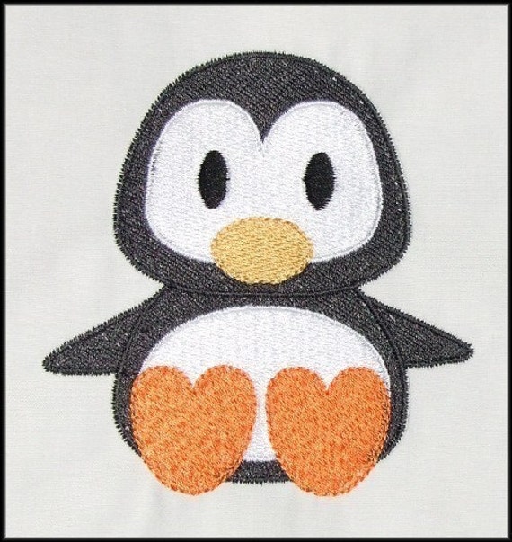 Baby Penguin Machine Embroidery Designs 2 by DBembroideryDesigns