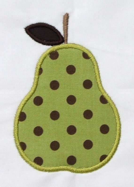 Instant download pear applique designs Instant download pear applique designs