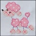 INSTANT DOWNLOAD Stick Poodle Applique designs