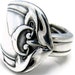 Spoon Ring Modern Art Orchid Size 7 Art Nouveau