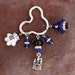 Sorcerer Fantasia Blue Hat N Mouse Glove N Mickey Style SRA Lampwork DeSIGNeR KeyChain Disney Inspired Fantasia