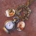 Steampunk Style Alice in Wonderland Disney Inspired DeSIGNeR Pocket Watch Clock Necklace