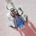 Seaglass Frog Locket with Sterling Chain