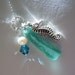 Turquoise Jewelry Sea Glass Pendant Necklace Beach Glass Seaglass