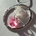HEARTS AFIRE SEA GLASS SEAGLASS STERLING SILVER RING PENDANT WITH SILVER CHAIN NECKLACE