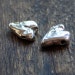 TWO Little Rustic Heart Bead 002/B101