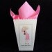Baby Shower Popcorn Boxes, Pink Mom To Be, pink and green dots, set of 40