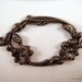 2 Floral Link Connector Gunmetal Oval 50x27mm - 2 pc - 4847